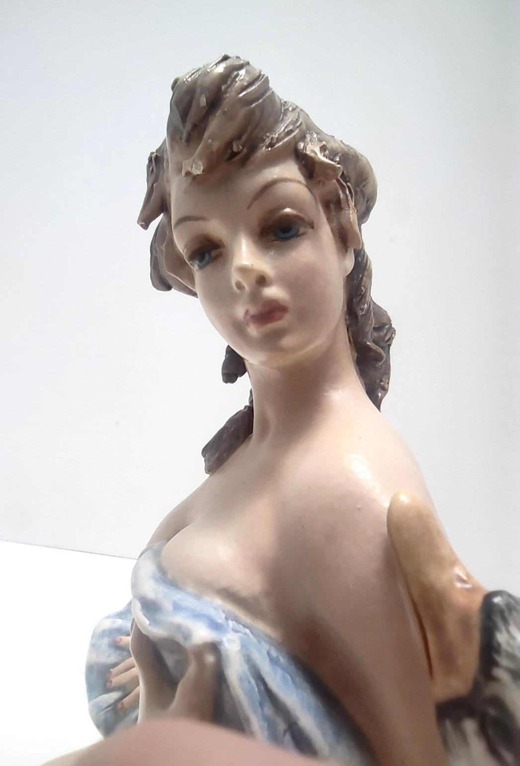 Objeto decorativo de porcelana de Capodimonte de Carlo Mollica, estilo rococó, Italia en venta 2