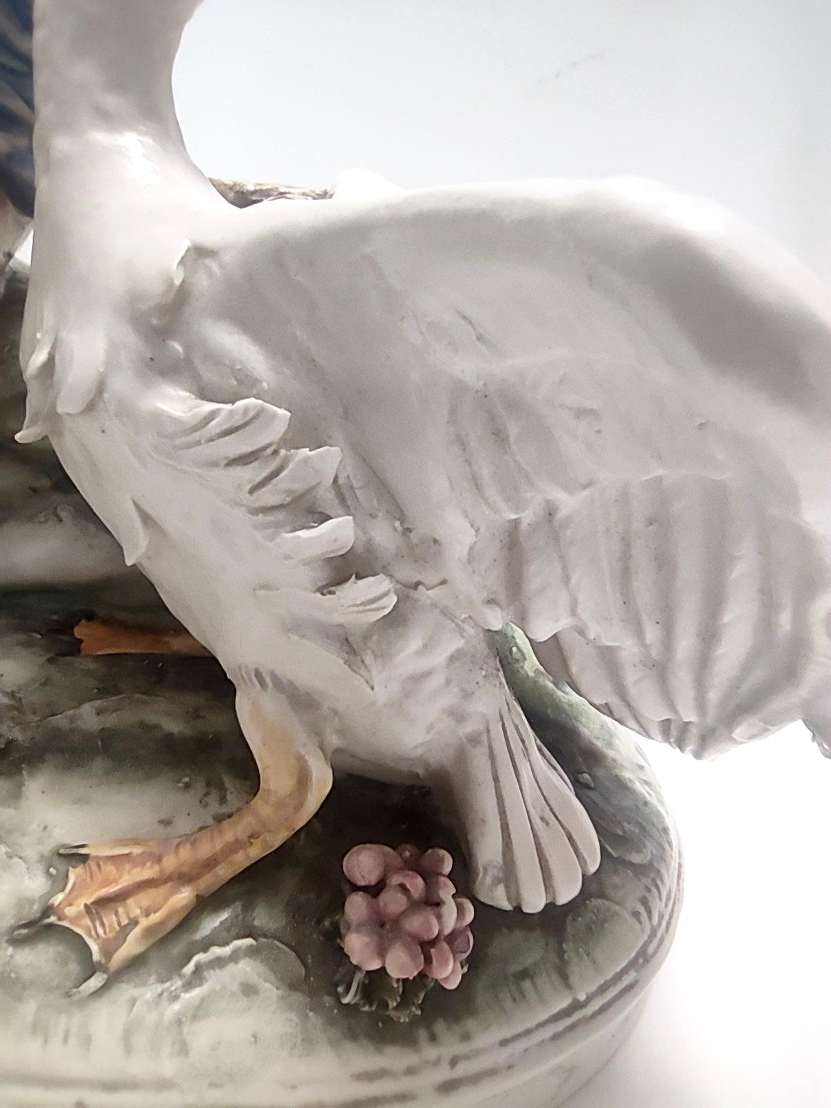 Objeto decorativo de porcelana de Capodimonte de Carlo Mollica, estilo rococó, Italia en venta 7