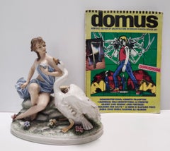 Deko-Objekt aus Capodimonte-Porzellan von Carlo Mollica, Rokokostil, Italien