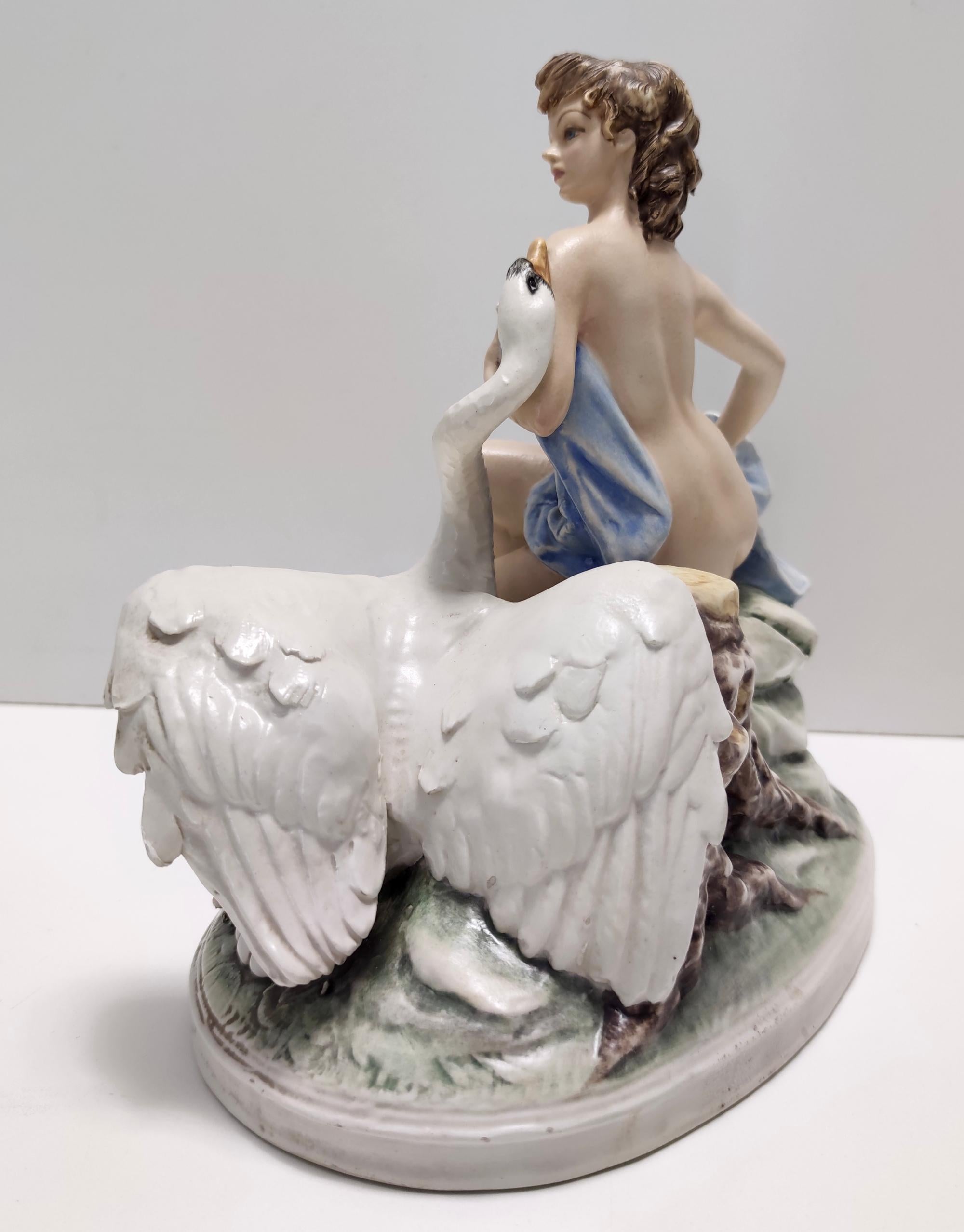 Deko-Objekt aus Capodimonte-Porzellan von Carlo Mollica, Rokokostil, Italien (Mitte des 20. Jahrhunderts) im Angebot