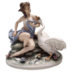 Capodimonte Porcelain Decorative Item by Carlo Mollica, Rococo Style, Italy