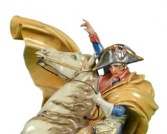 Capodimonte Porcelain Sculpture of Napoleon Crossing the Alps