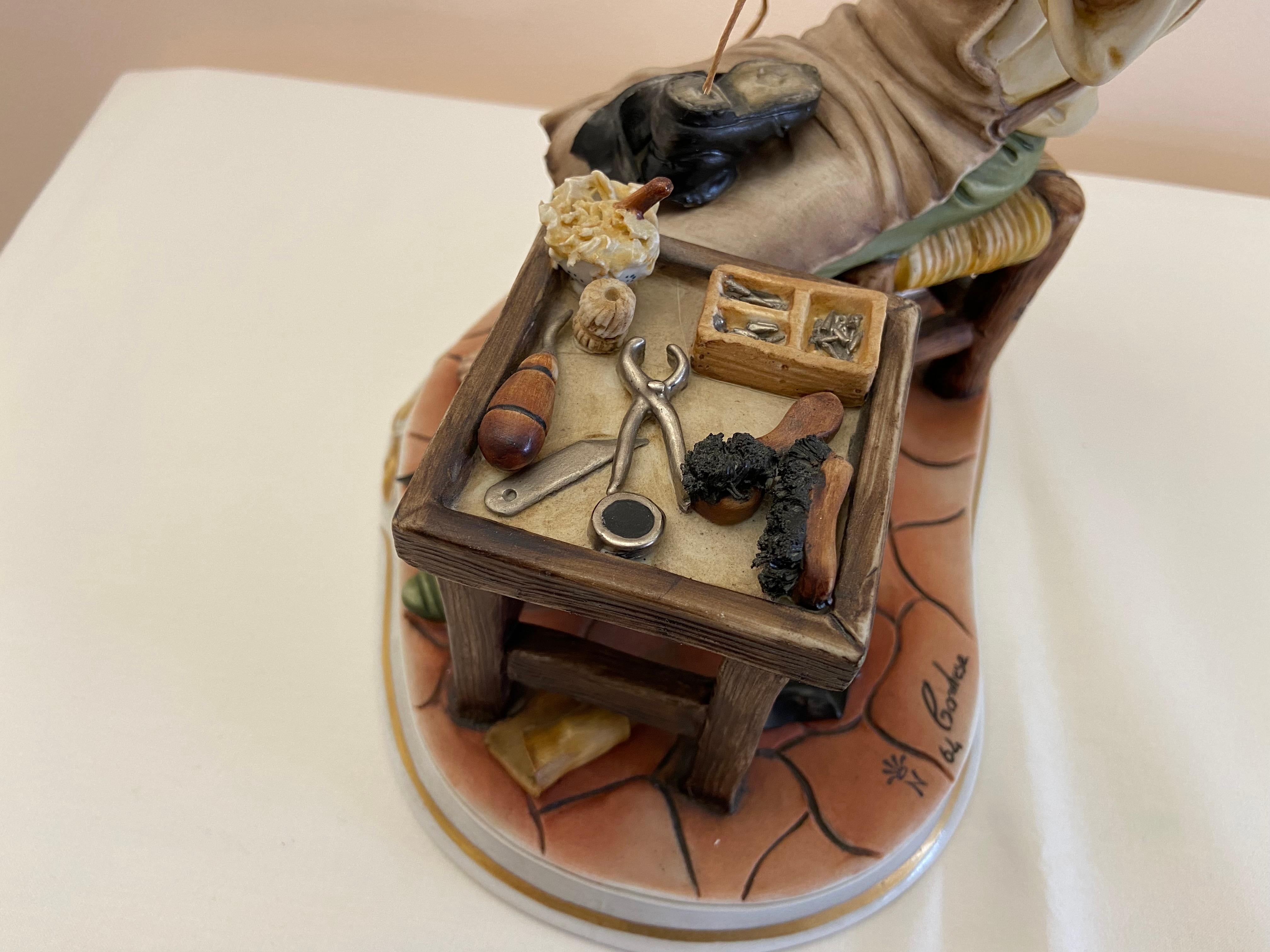 capodimonte shoemaker figurine