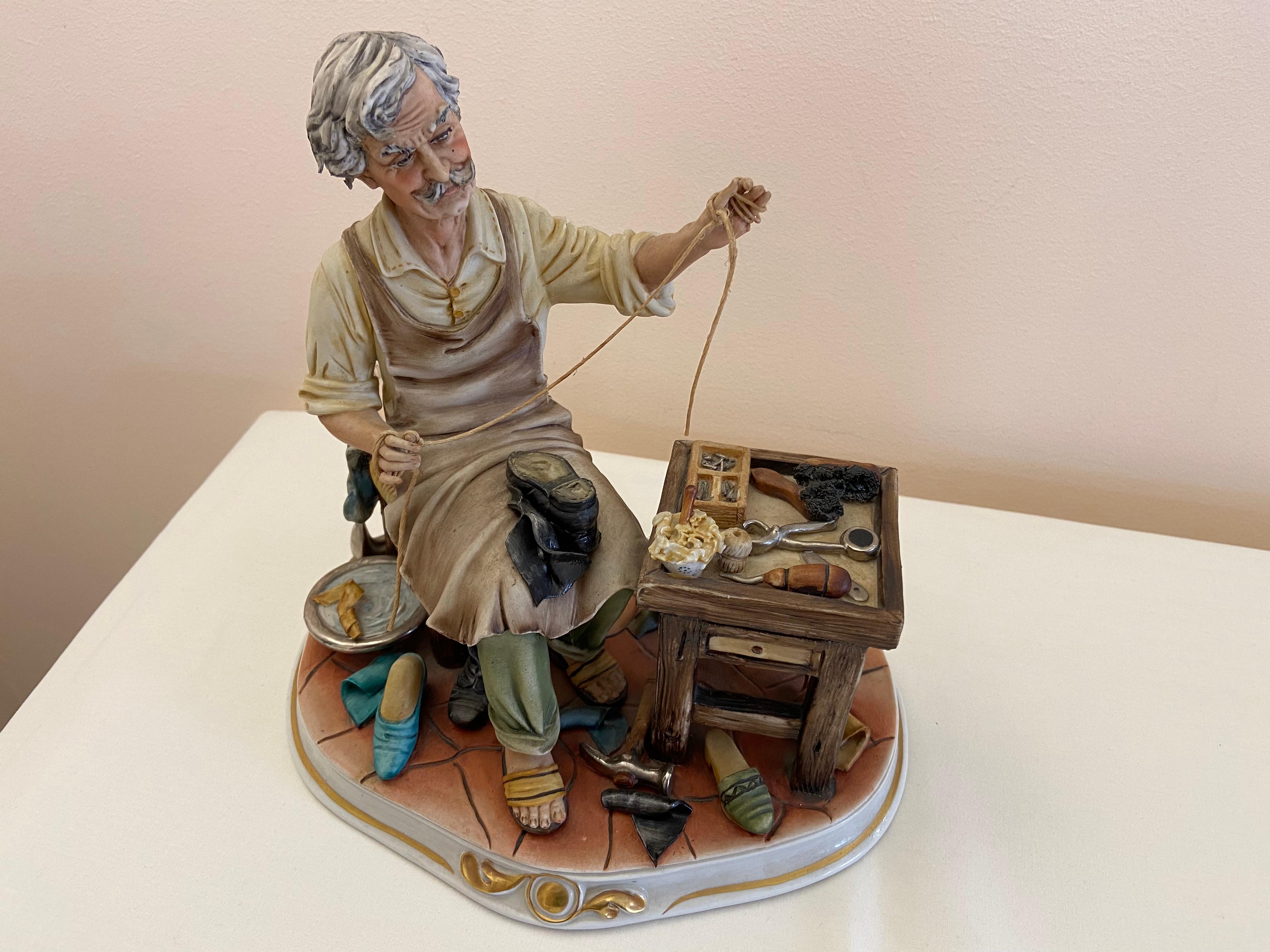 capodimonte shoemaker figurine