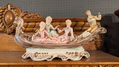 Scena di gondola in stile Capodimonte