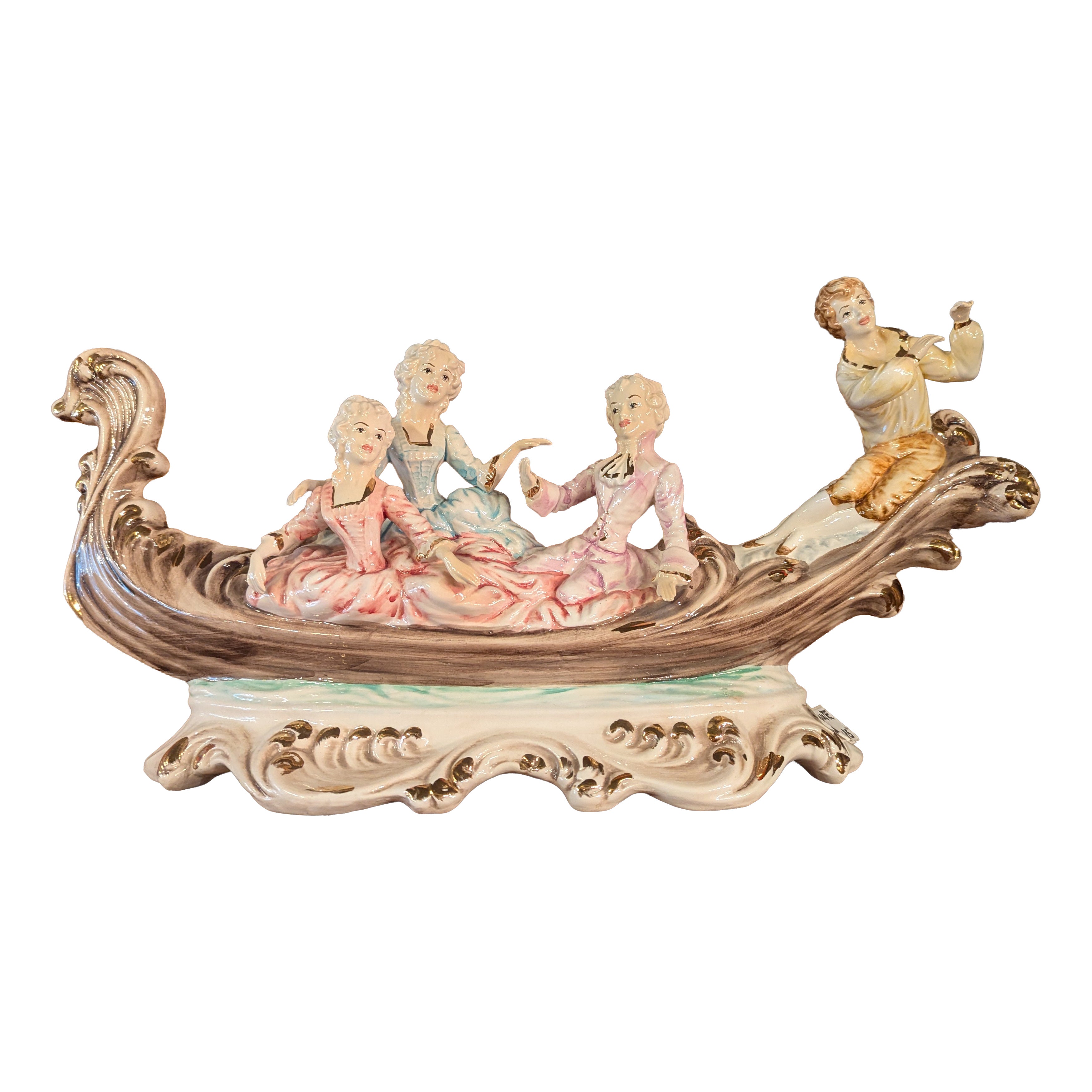 Scena di gondola in stile Capodimonte in vendita