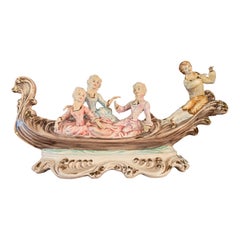 Capodimonte style Gondola Scene