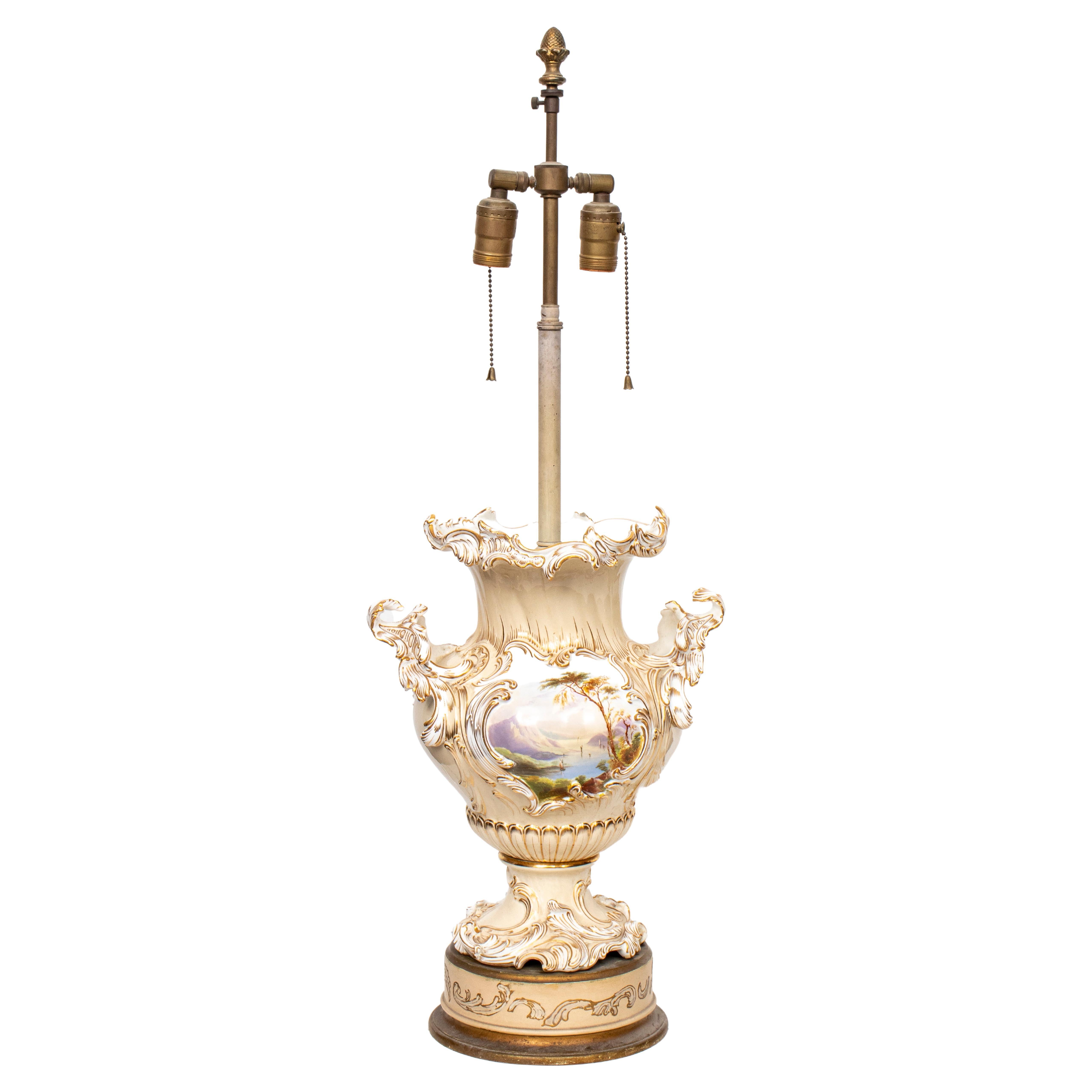 Capodimonte Style Porcelain Table Lamp