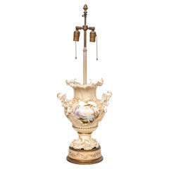 Vintage Capodimonte Style Porcelain Table Lamp