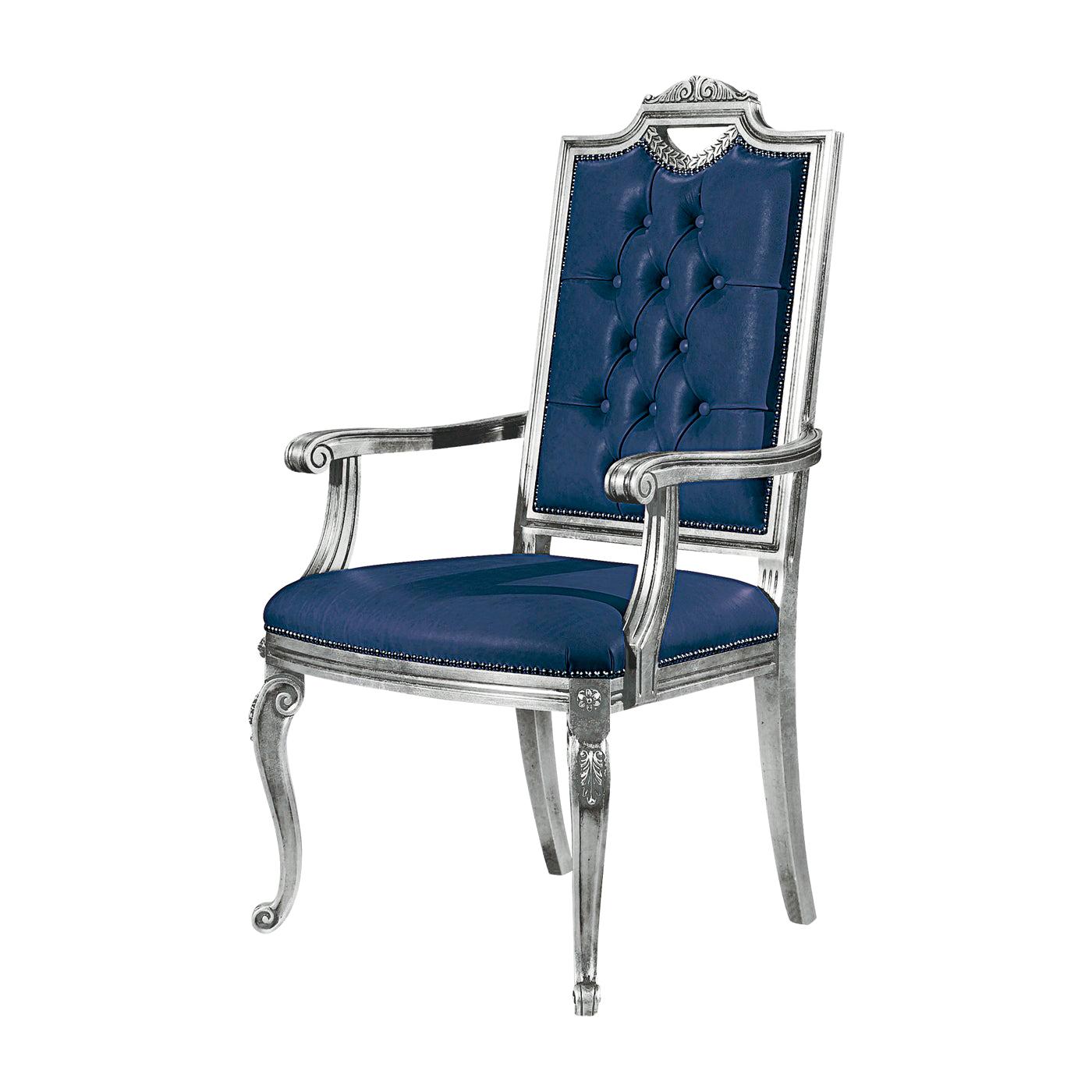 Capotavola Blue Dining Chair with Armrests