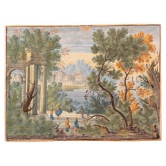 Cappelletti Nicola Majolica "Landscape" 17th Century