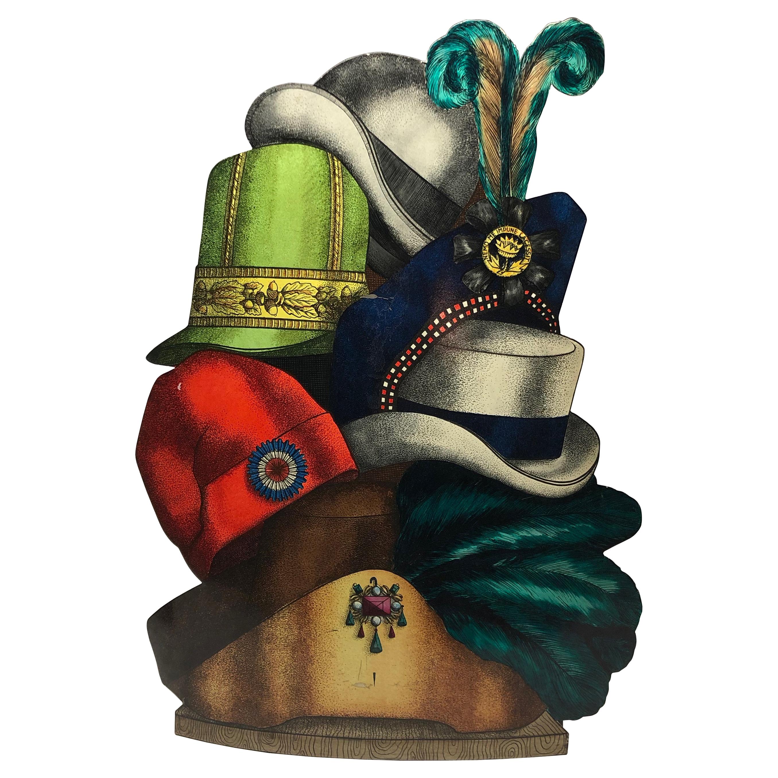 "Cappelli" Tole Umbrella Stand by Piero Fornasetti