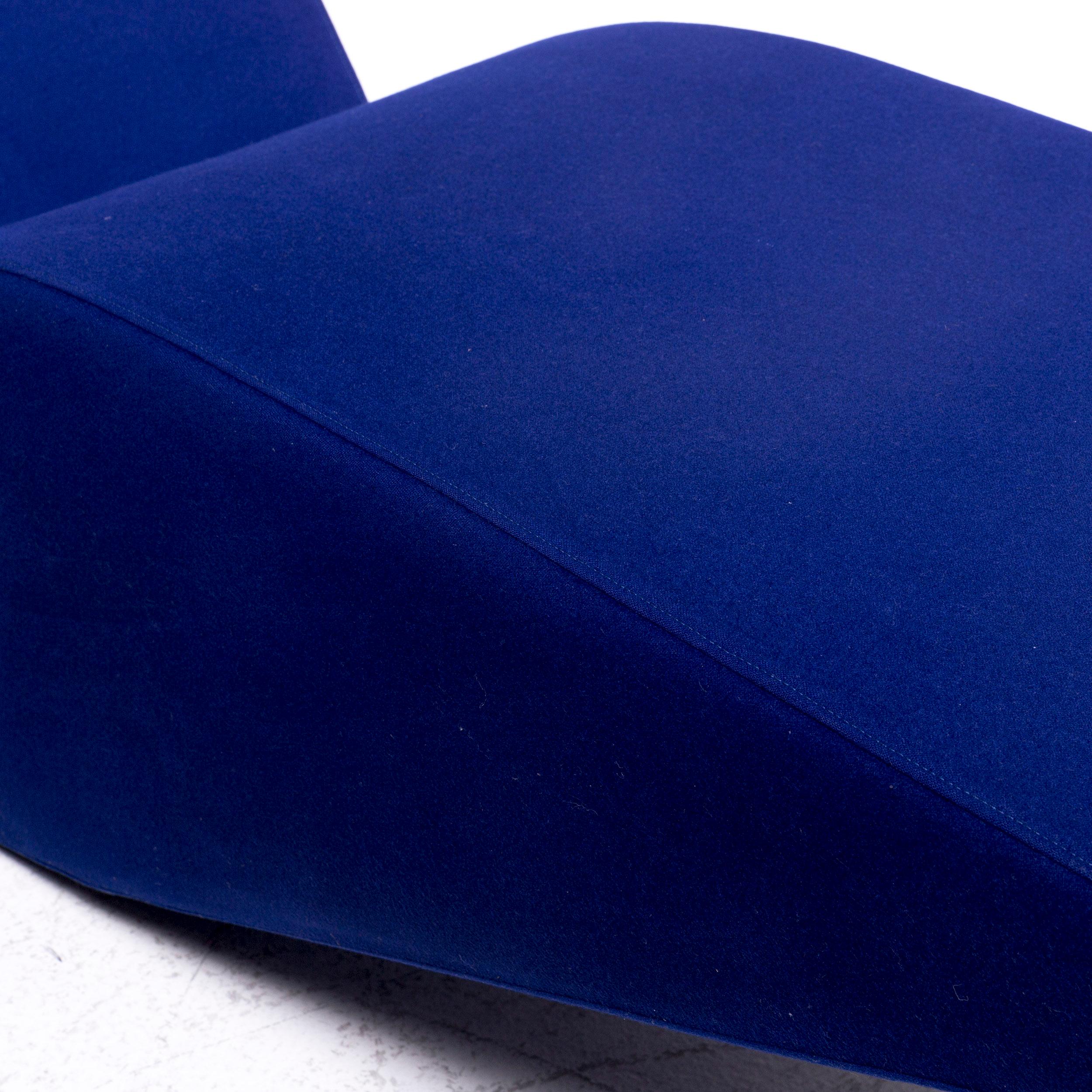 Cappellini Bird Fabric Lounger Blue Tom Dixon Armchair 1