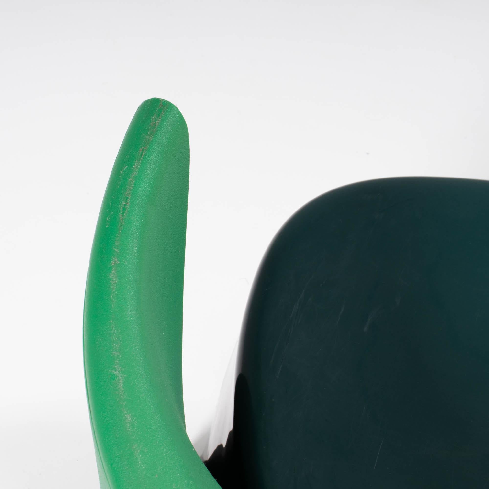 Cappellini by Ron Arad ‘Nino Rota’ Blue & Green Chairs, Set of 2 2