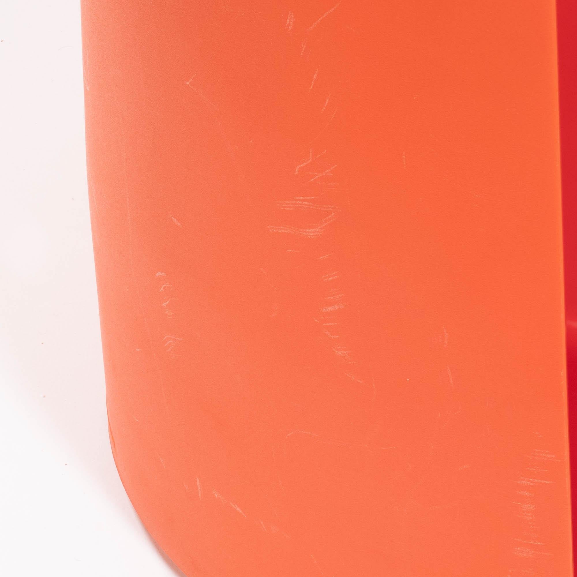 Cappellini by Ron Arad ‘Nona Rota’ Plastic Orange Armchairs, Set of 2 4