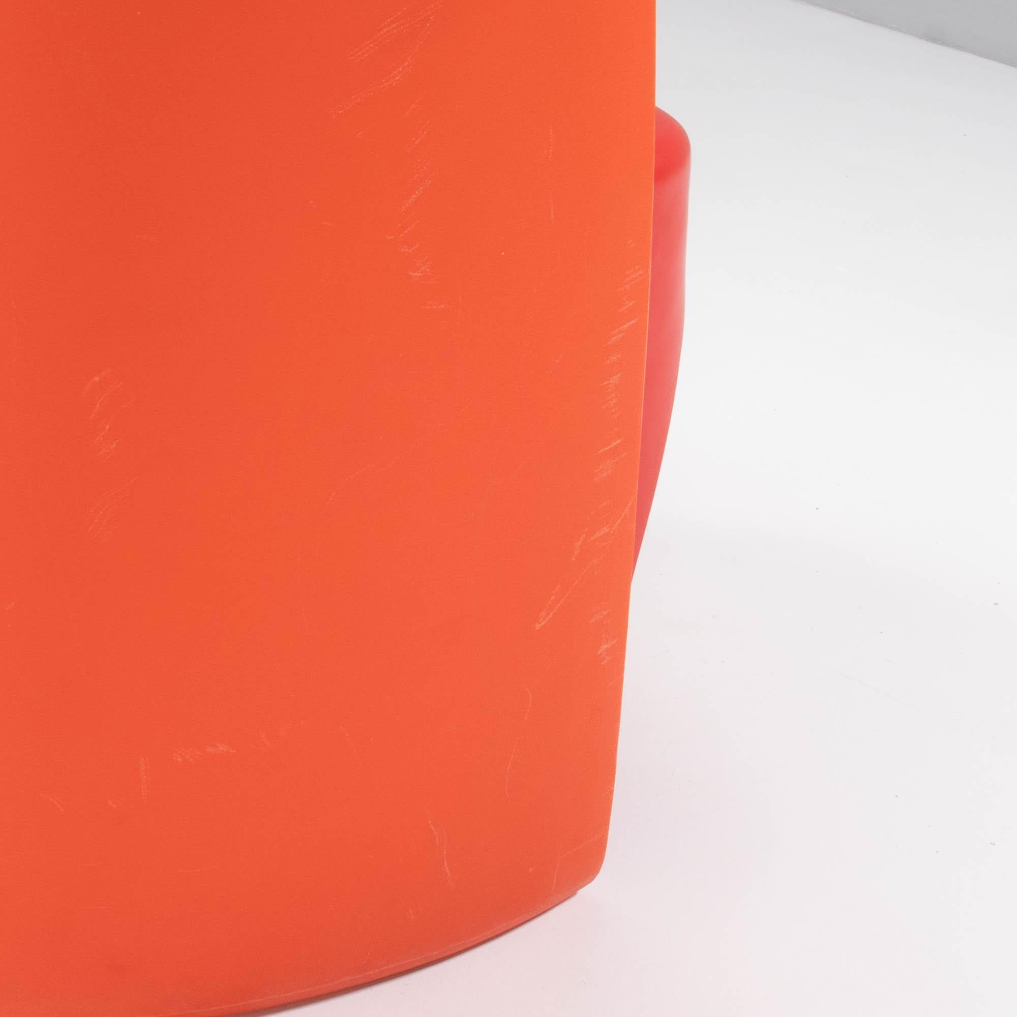 Cappellini by Ron Arad ‘Nona Rota’ Plastic Orange Armchairs, Set of 2 1