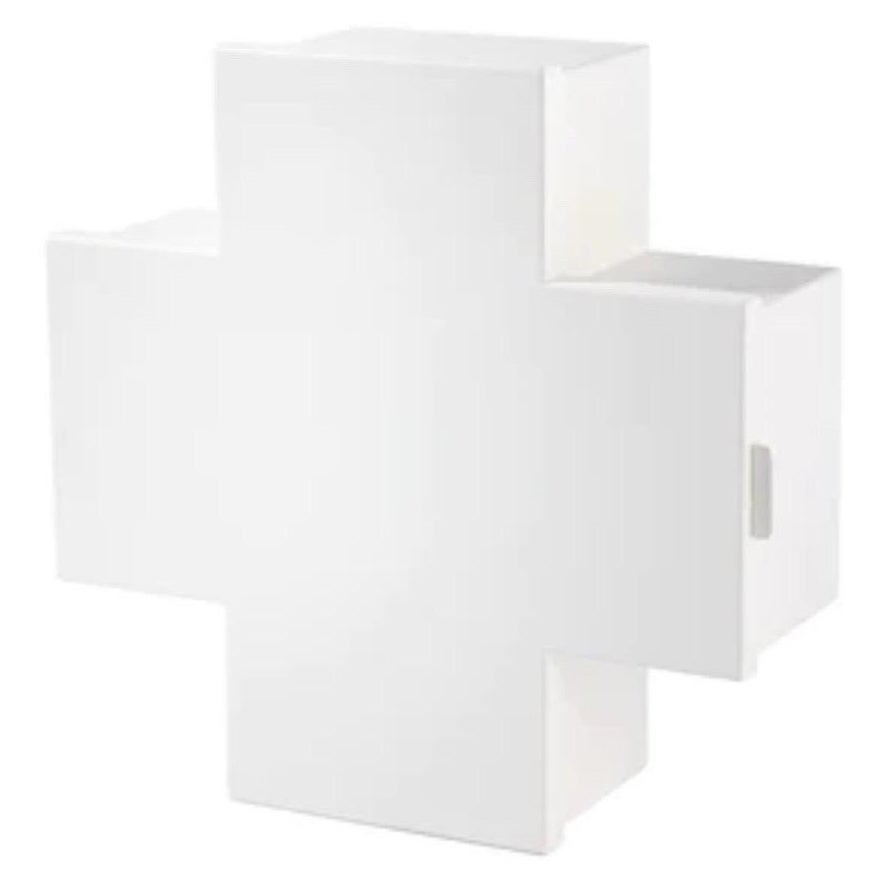 Cappellini Cross Medicine Cabinet in Gloss White, Thomas Eriksson, Italy, 1990s