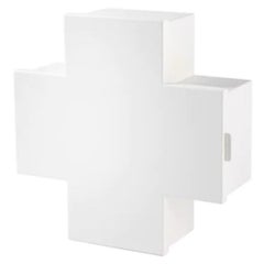 Cappellini Cross Medicine Cabinet in Gloss White, Thomas Eriksson, Italy, 1990s