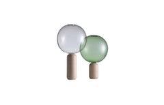 Matteo Zorzeno Crystal Ball Single Vase in Ash & Transparent Glass by Cappellini