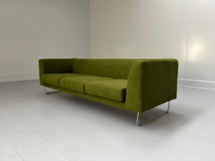 Cappellini "Elan" EN/4 3-Seat Sofa - In Green Fabric