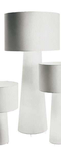 Marcel Wanders Extra-Large Big Shadow Lamp in White Chrome Metal for Cappellini