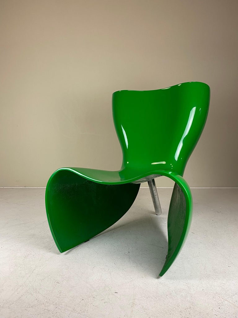 Cappellini Felt Chair by Marc Newson In Good Condition For Sale In CULEMBORG, GE