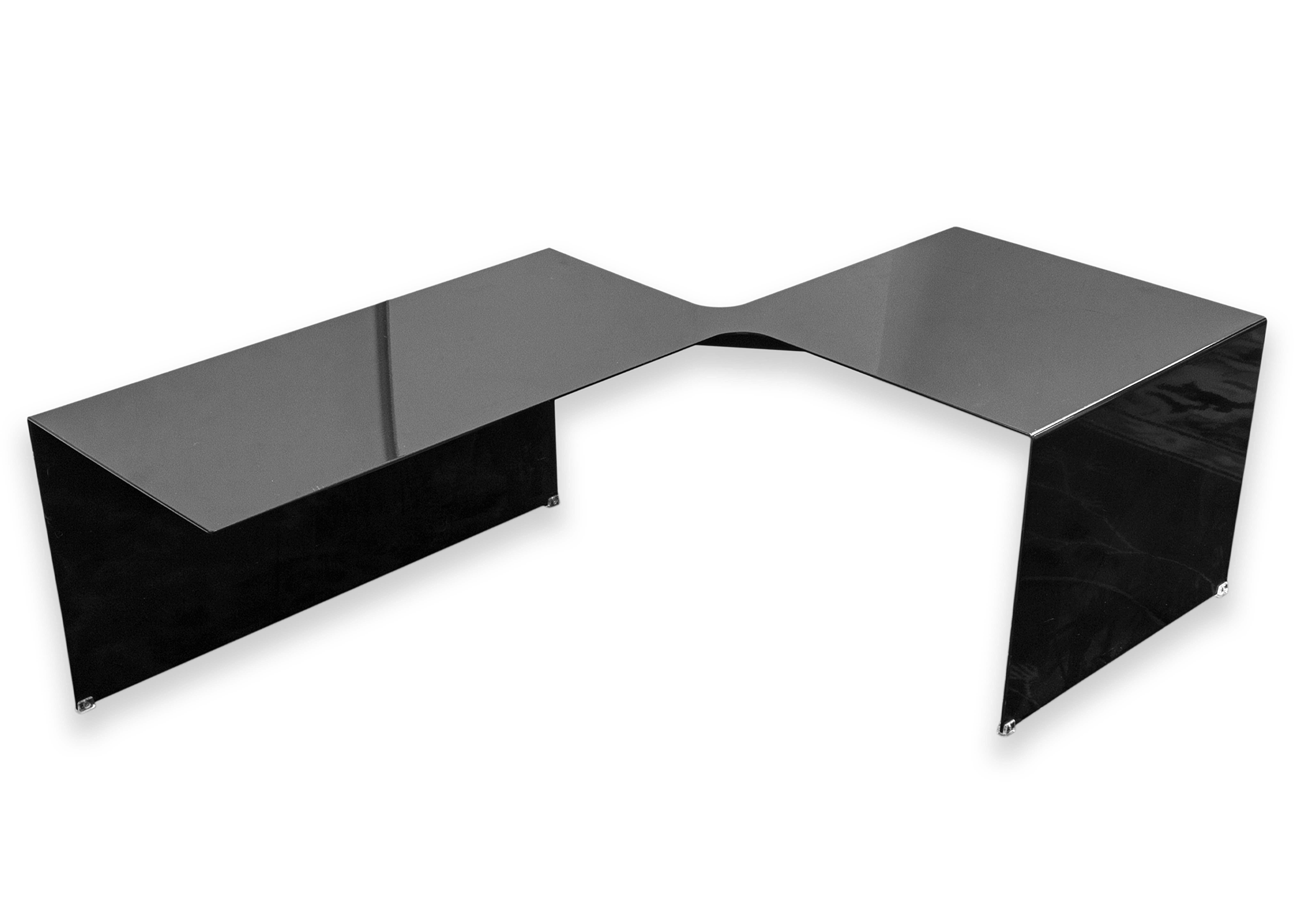 Cappellini Island 3 Pieces Modulaire Noir et Blanc Contemporary Coffee Table en vente 6