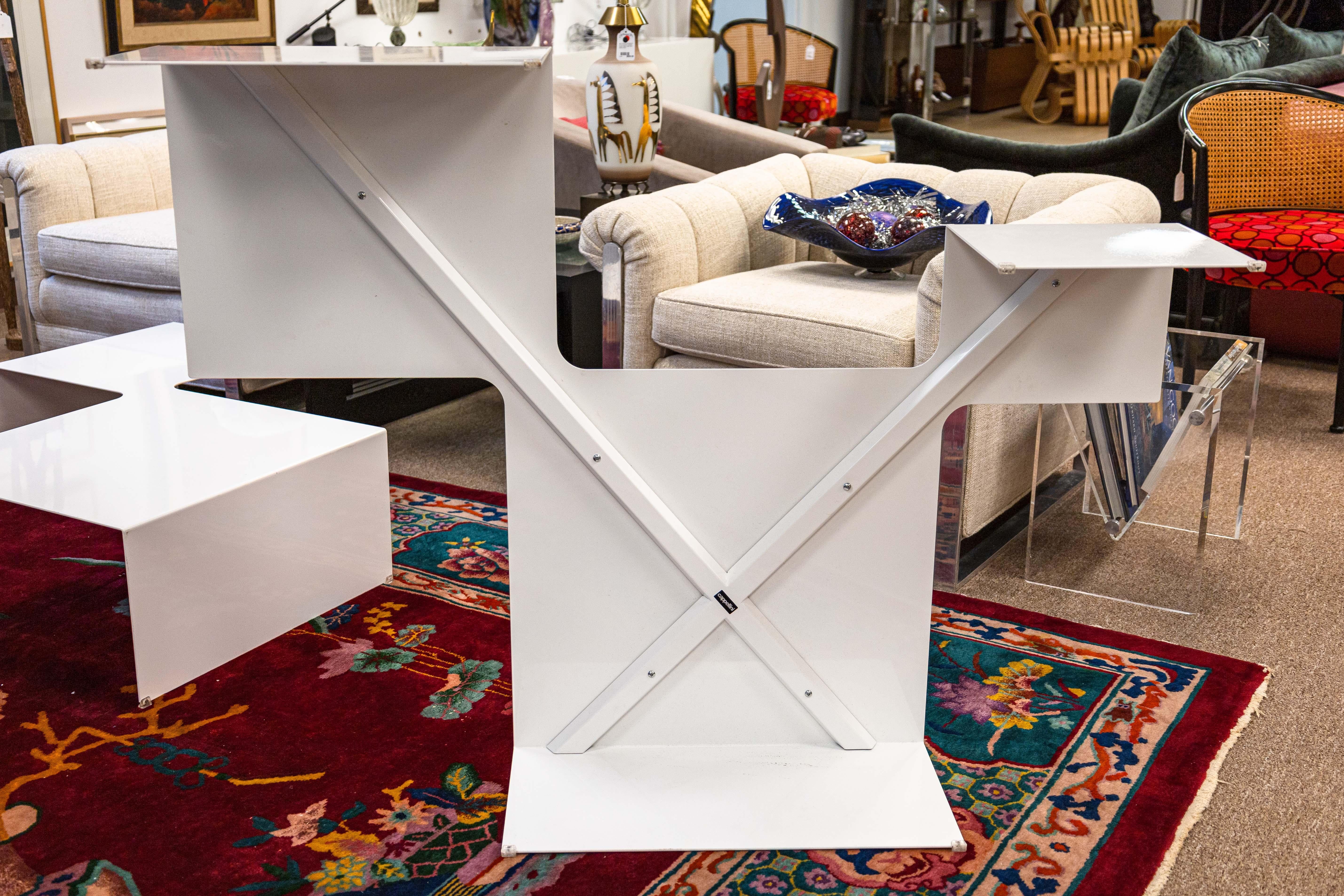 Cappellini Island 3 Pieces Modulaire Noir et Blanc Contemporary Coffee Table en vente 2