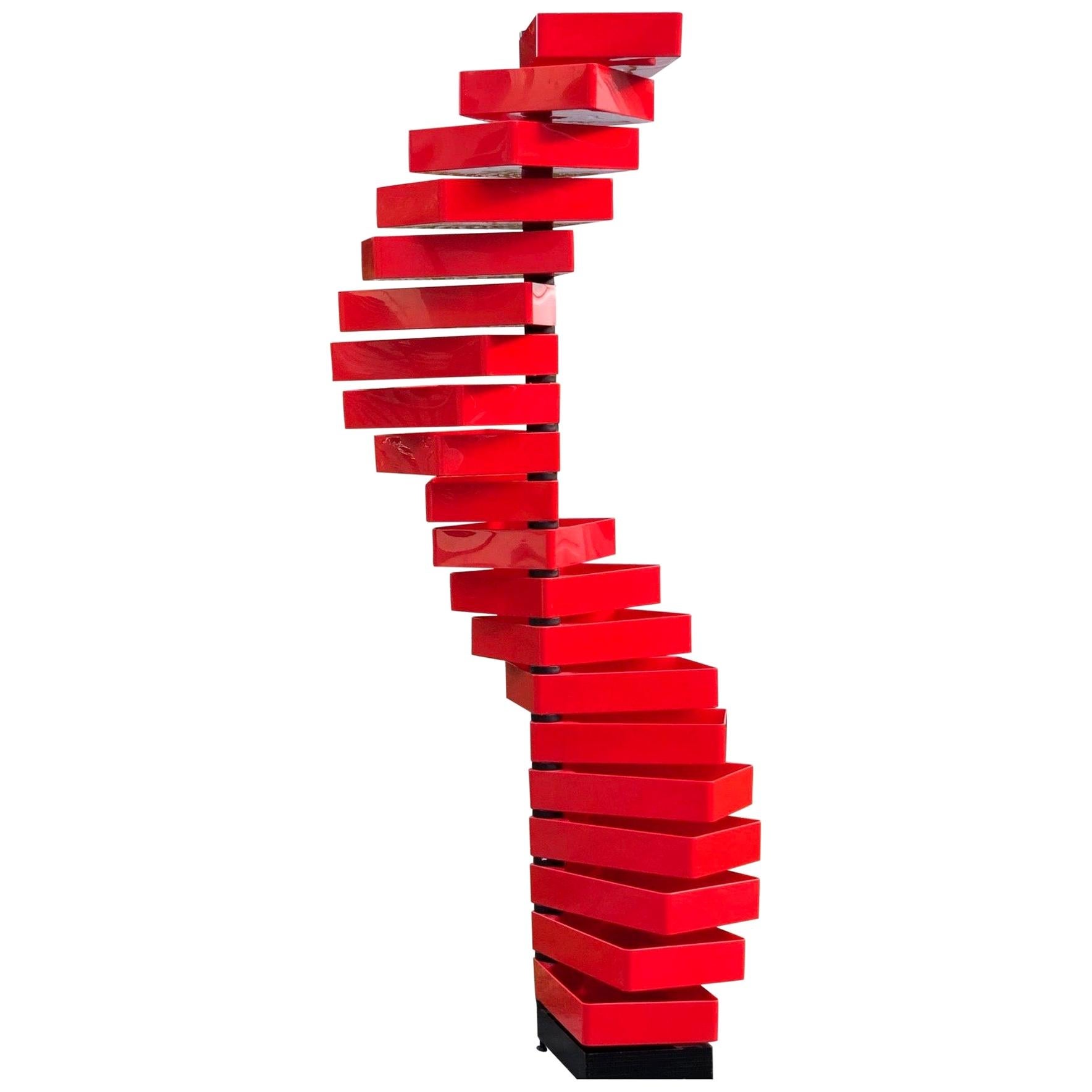 Cappellini Mid-Century Modern Revolving Cabinet Designed by Shiro Kuramata