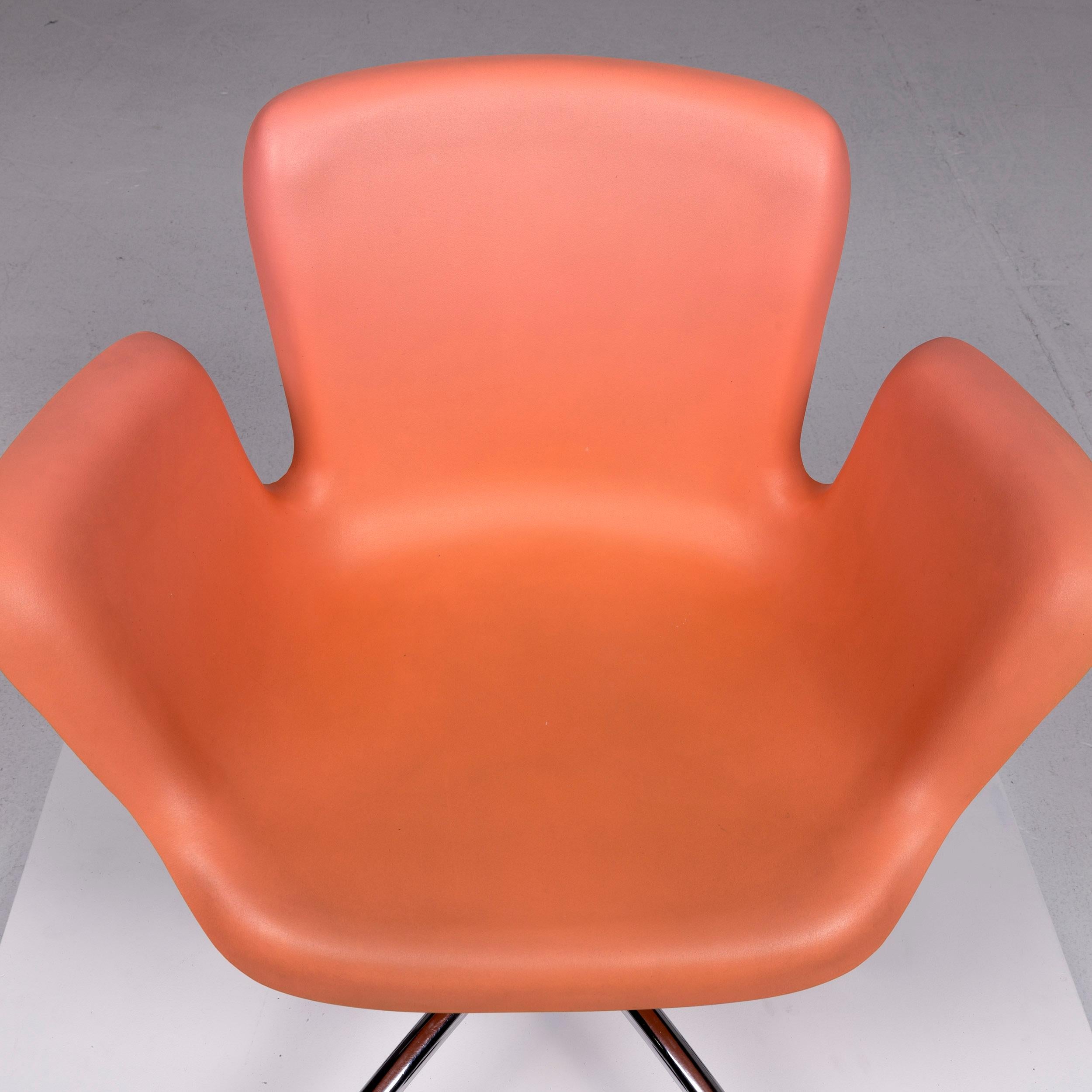 Modern Cappellini Plastic Armchair Orange Apricot Chair Polypropylene