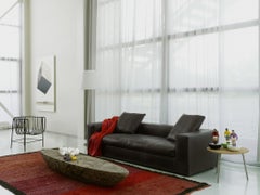 Raphael Navot Poh Patchwork Oval Hemisphere Bench in Walnut by Cappellini