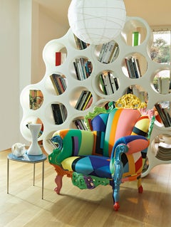 Alessandro Mendini Proust Geometrica Armchair in Multi-Color Fabric, Cappellini