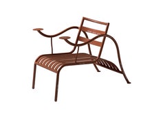 Jasper Morrison Thinking Man's Chair in Metal Tube with Writings for Cappellini