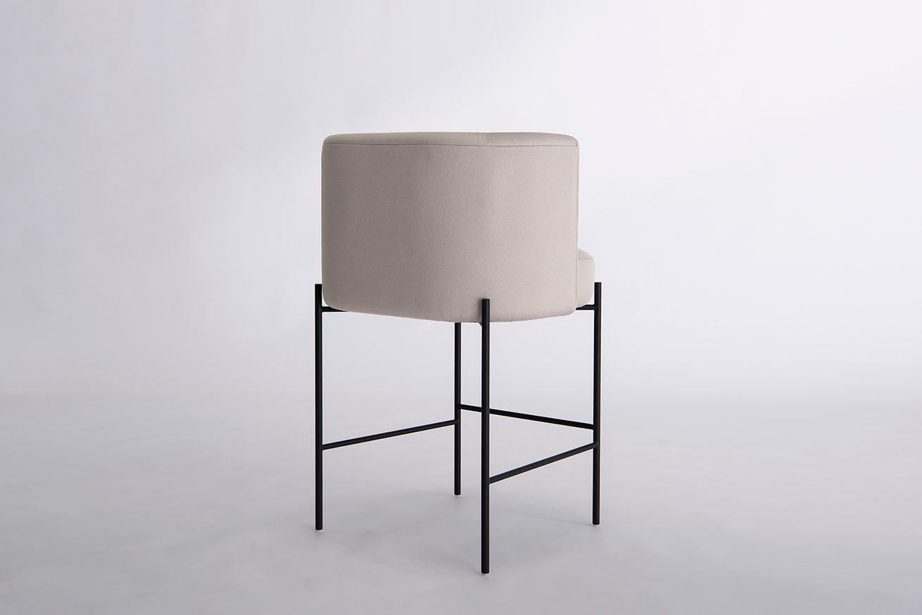 Américain Tabouret de comptoir en cuivre de Phase Design, tissu en vente