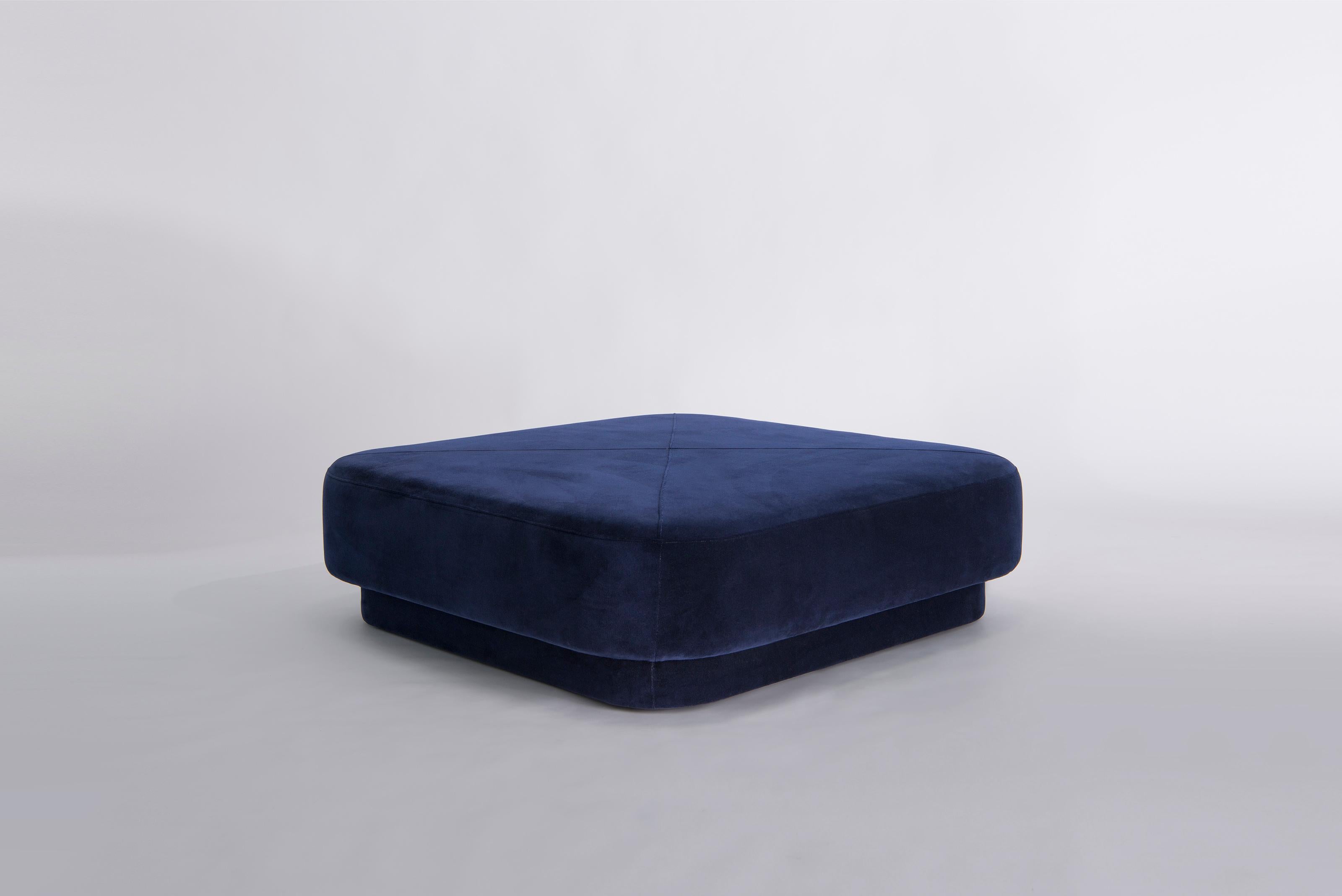 Modern Capper Large Ottoman by Phase Design