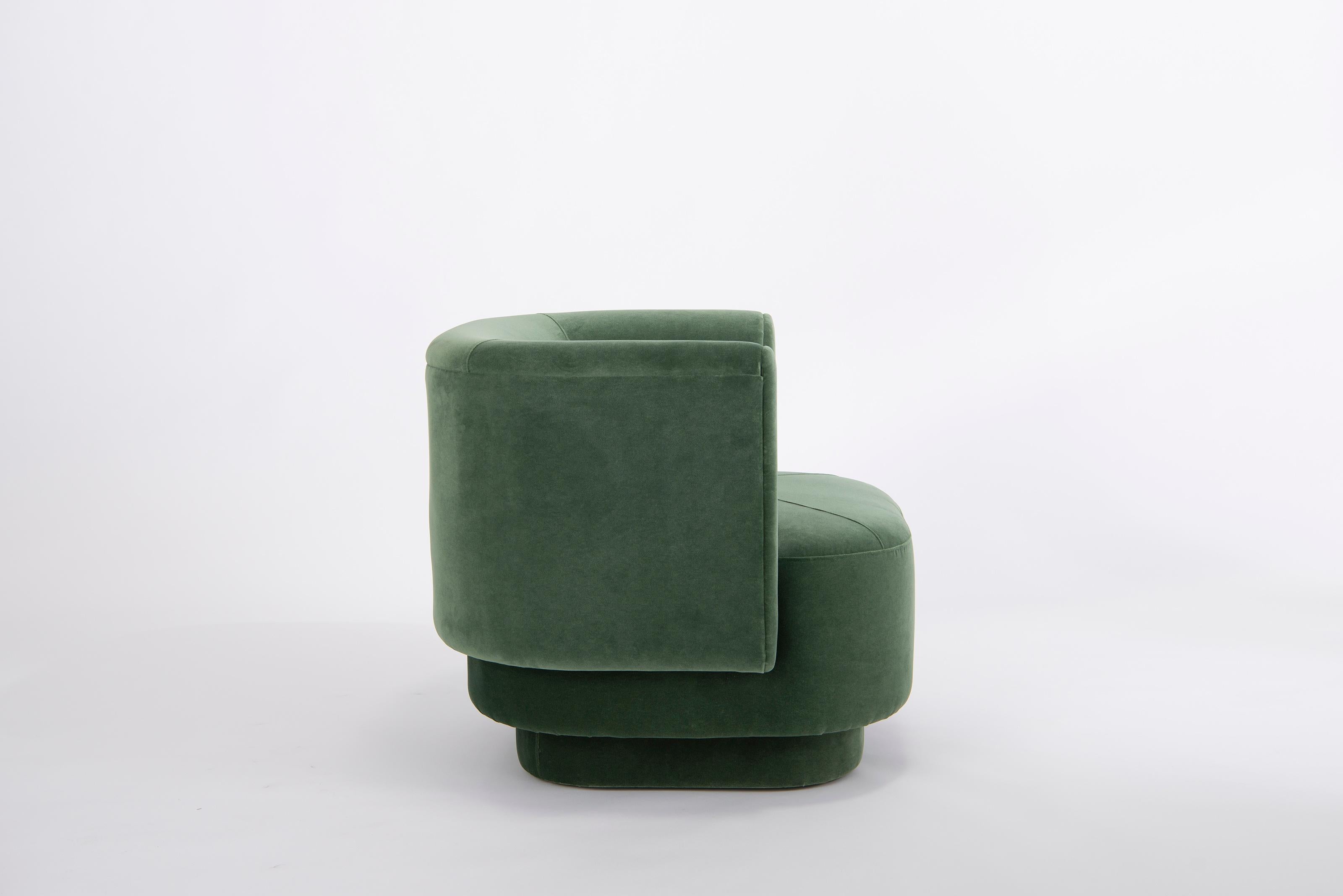 Capper Lounge Chair With Upholstered Base by Phase Design In New Condition In Geneve, CH