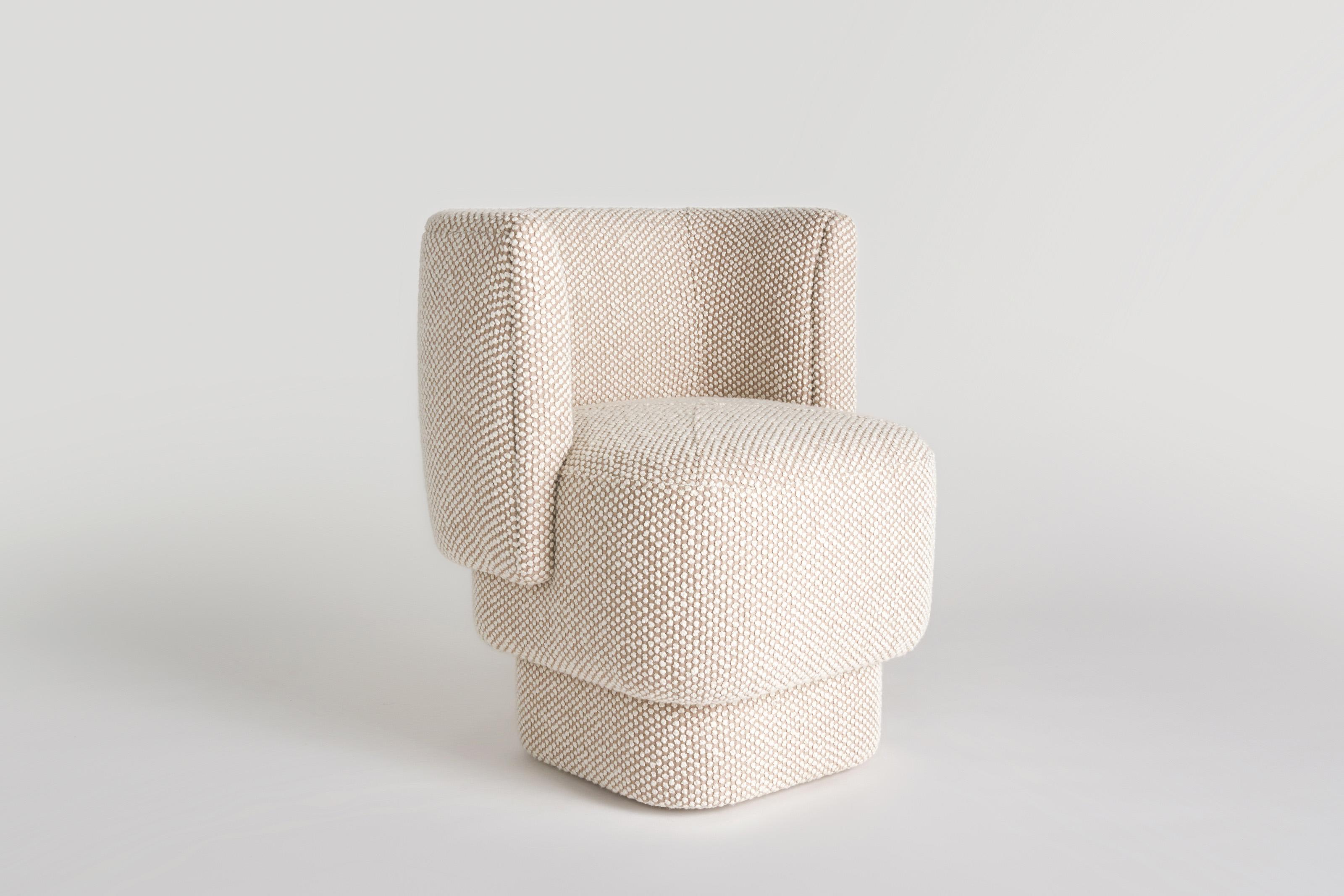 Modern Capper Side Chair With Upholstered Base by Phase Design