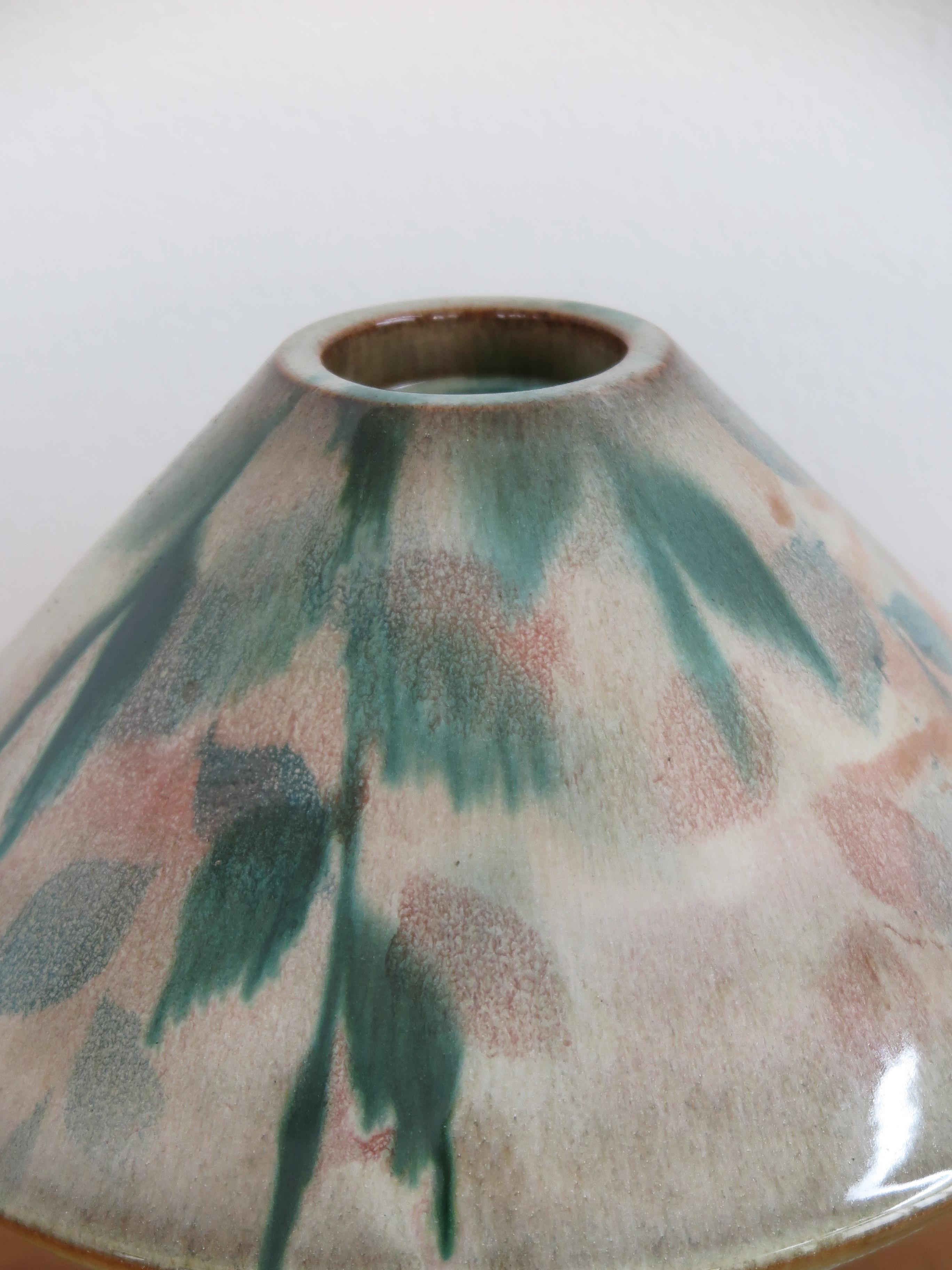 Capperidicasa Italian Ceramic Wood Contemporary Sculpture Flower Vase 