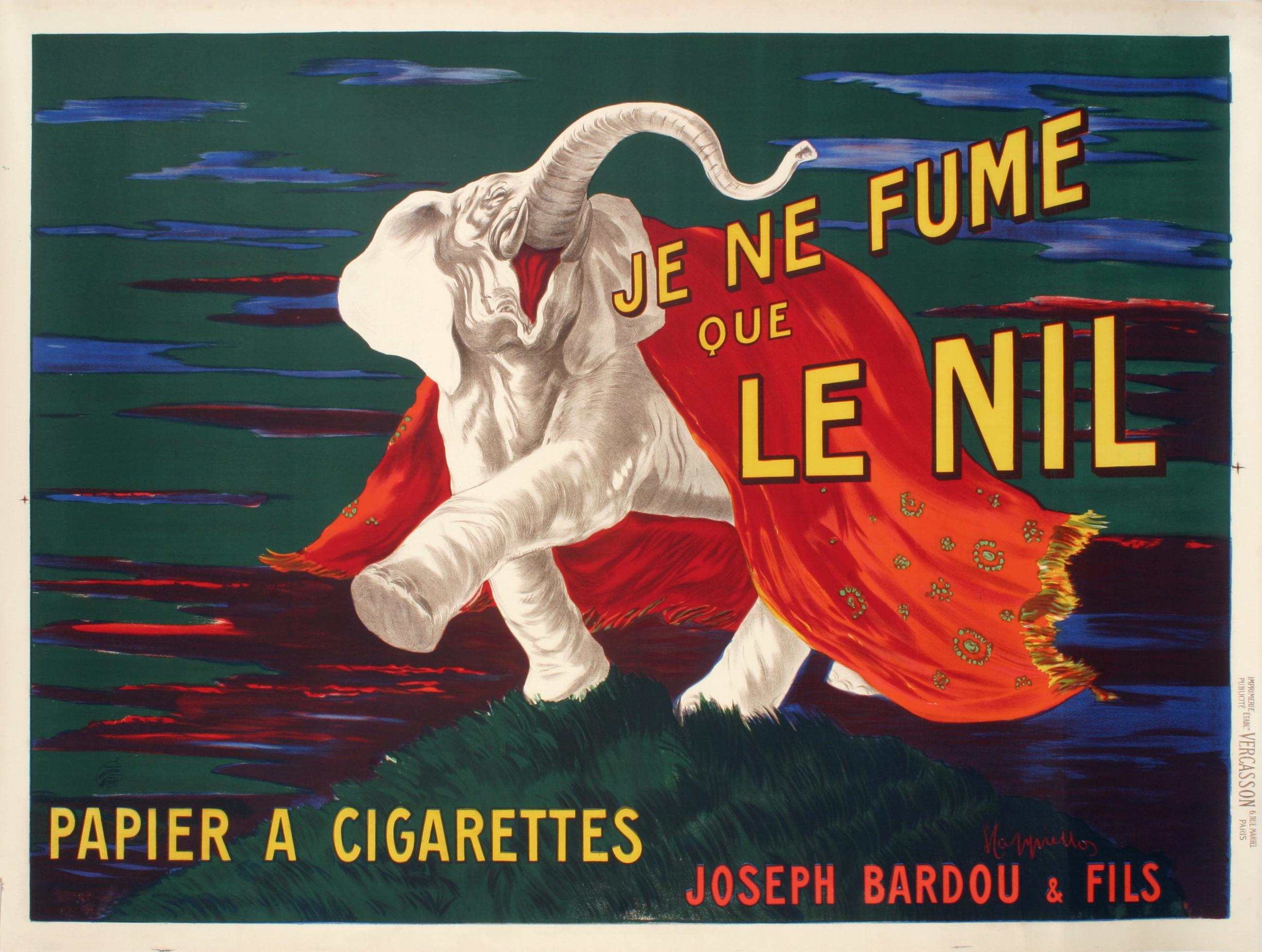 Poster originale d'epoca per Le Nil di Leonetto Cappiello del 1912.

Leonetto Cappiello (1875-1942), nato a Livorno, ha trascorso la maggior parte della sua vita adulta a Parigi, dove è diventato uno dei più prolifici cartellonisti di tutti i tempi