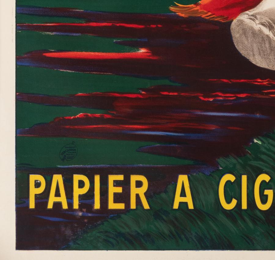 Francese Cappiello, Poster originale d'epoca sugli animali, Elefante Le Nil, Carta da sigarette 1912 in vendita