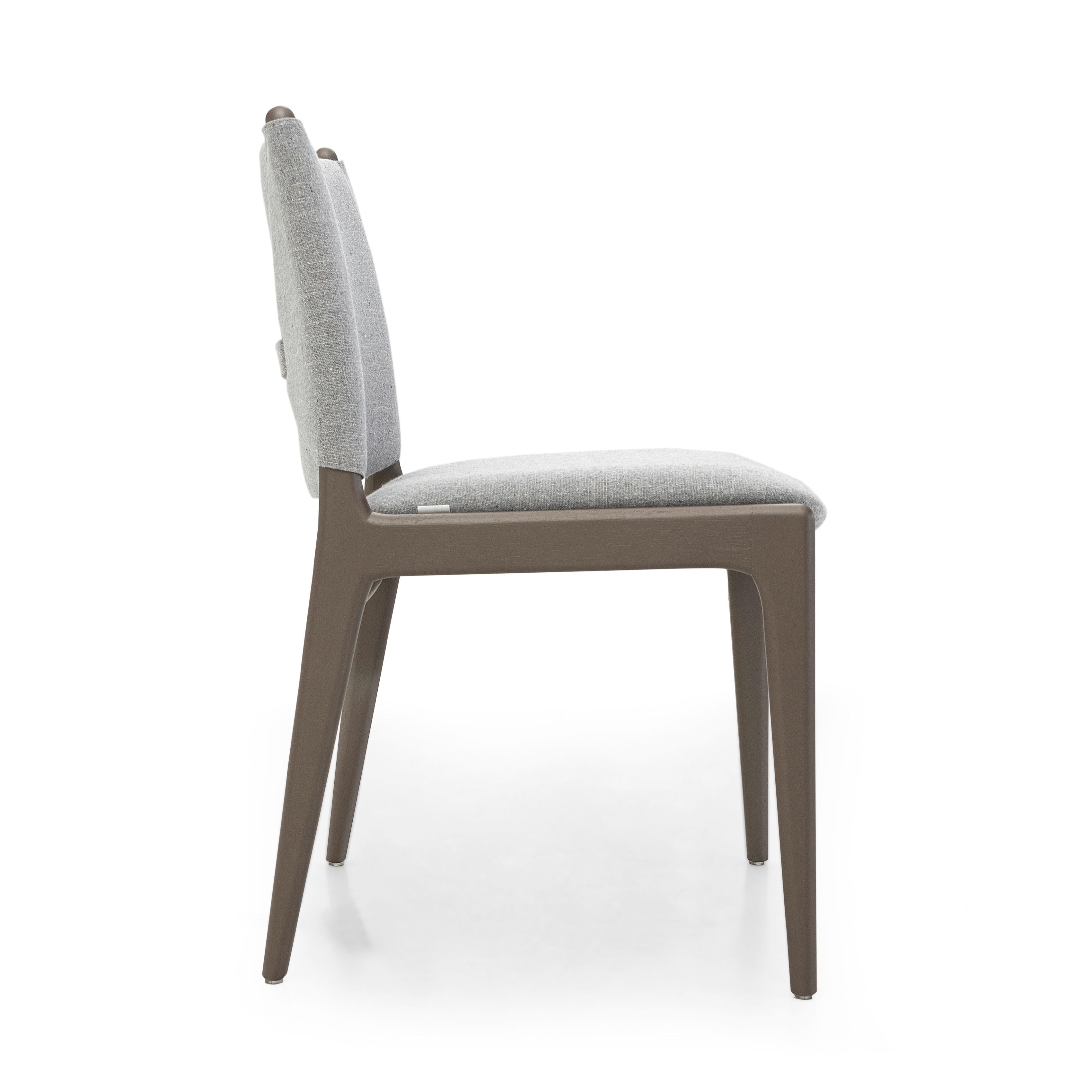 gray fabric dining room chairs