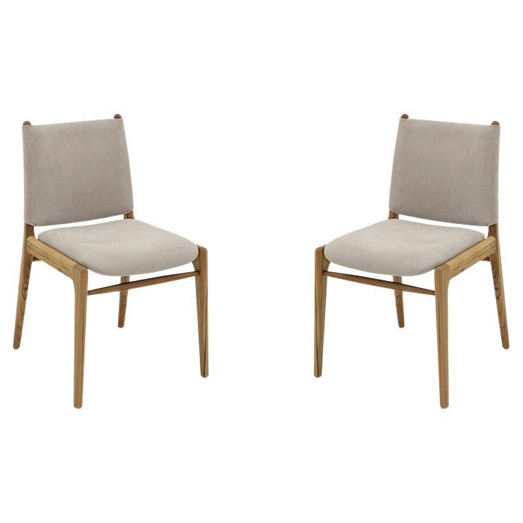 The Cappio chair highlights our beautiful teak wood finish combined with a stunning Ivory fabric, this chair features a unique buckle design on the back of the seat. Our team at Uultis has designed this simple but elegant design that it will