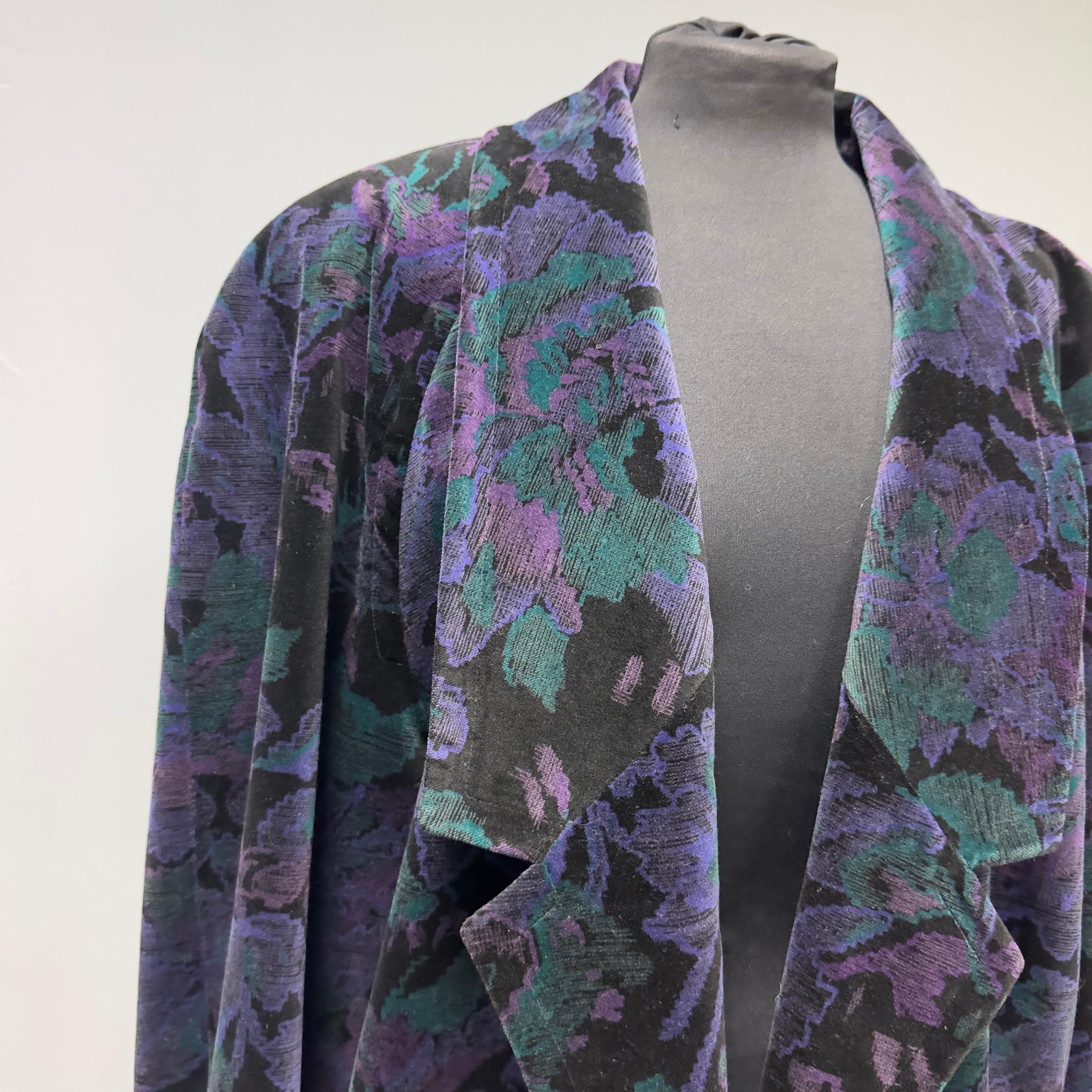 Black Gianni Versace coat for Genny 1980s like new For Sale