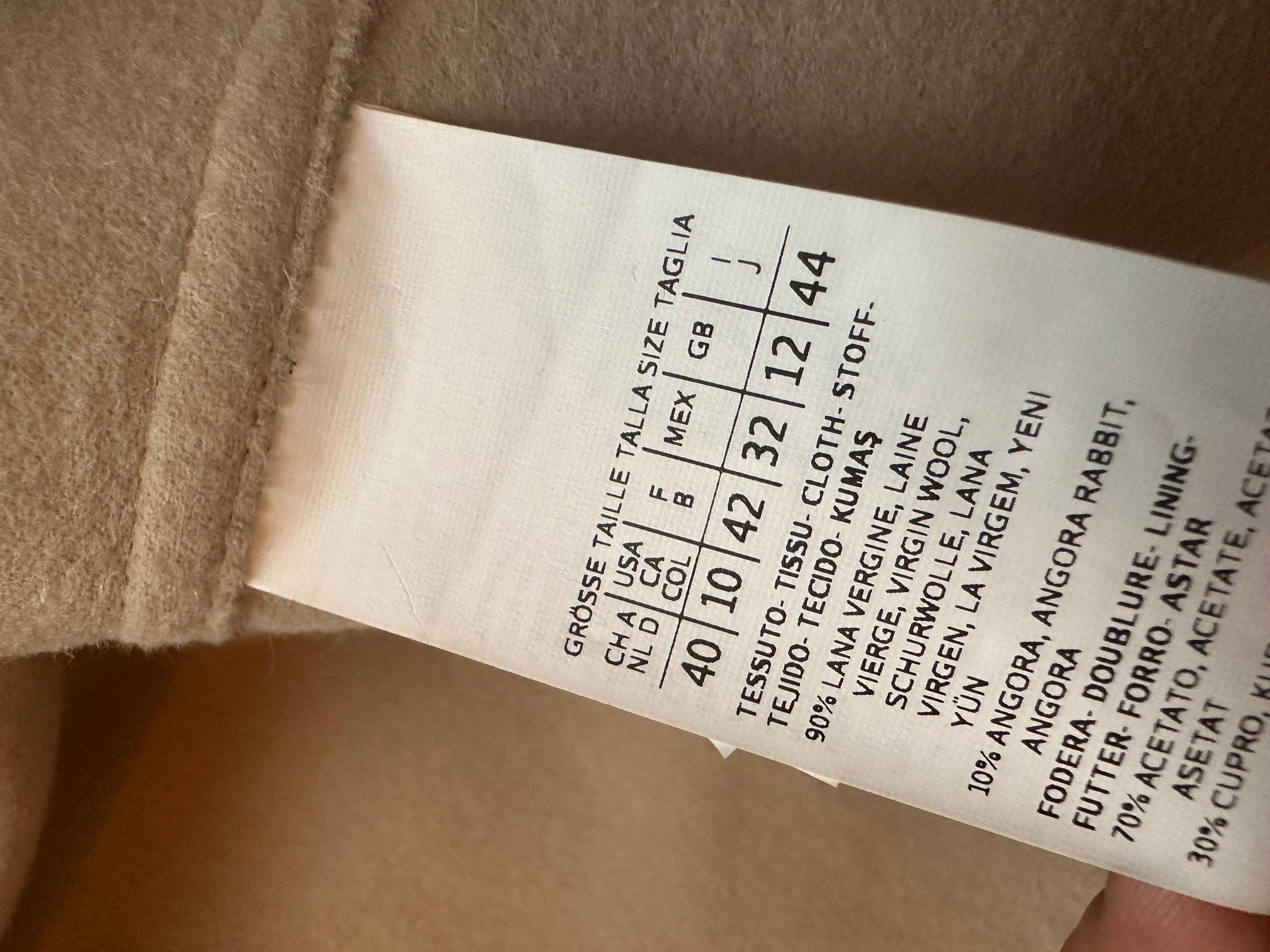Cappotto Max Mara sfilata mai indossato In New Condition In Basaluzzo, IT