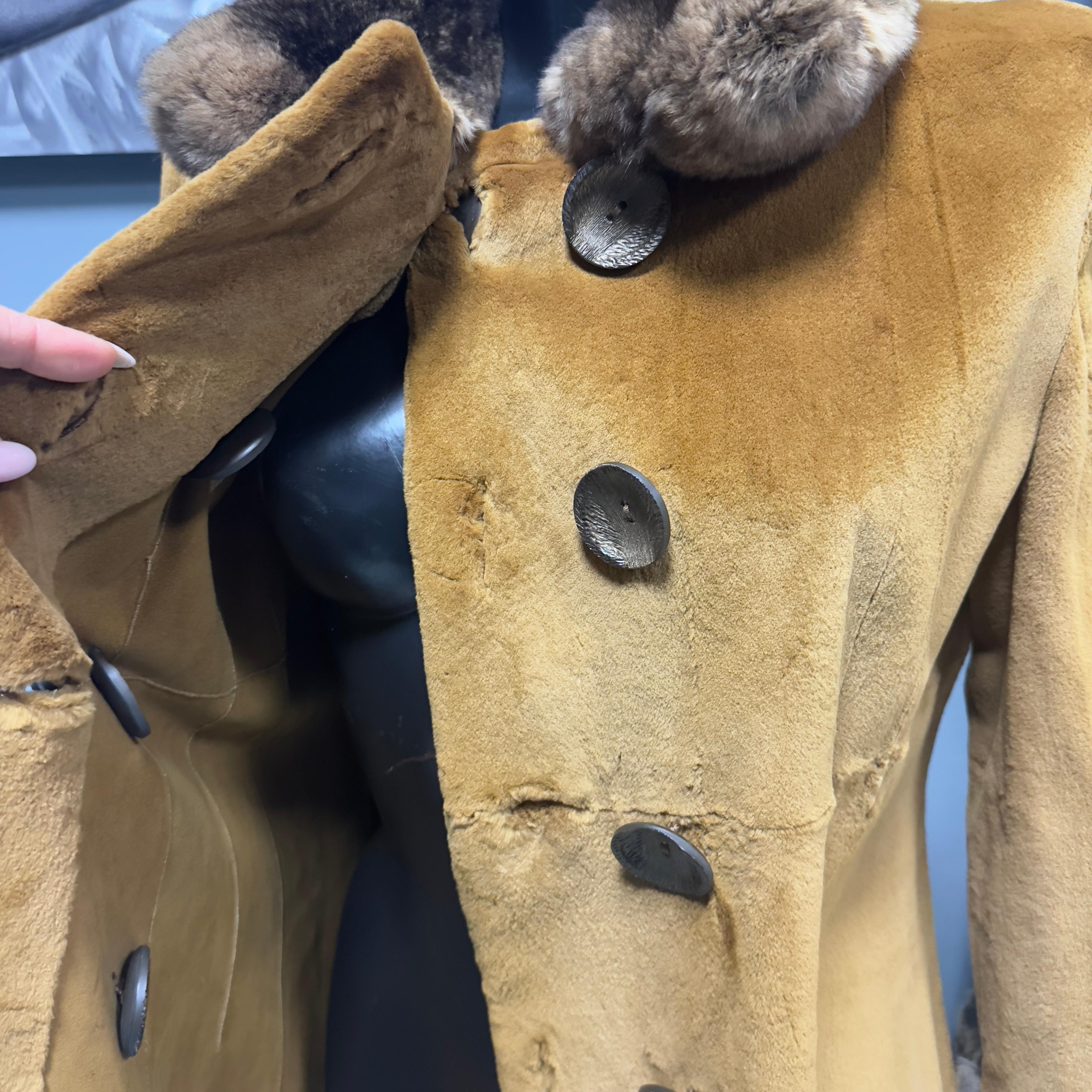 Abrigo reversible de visón y chinchilla en venta 3