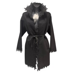 Versace cashmere and lace coat
