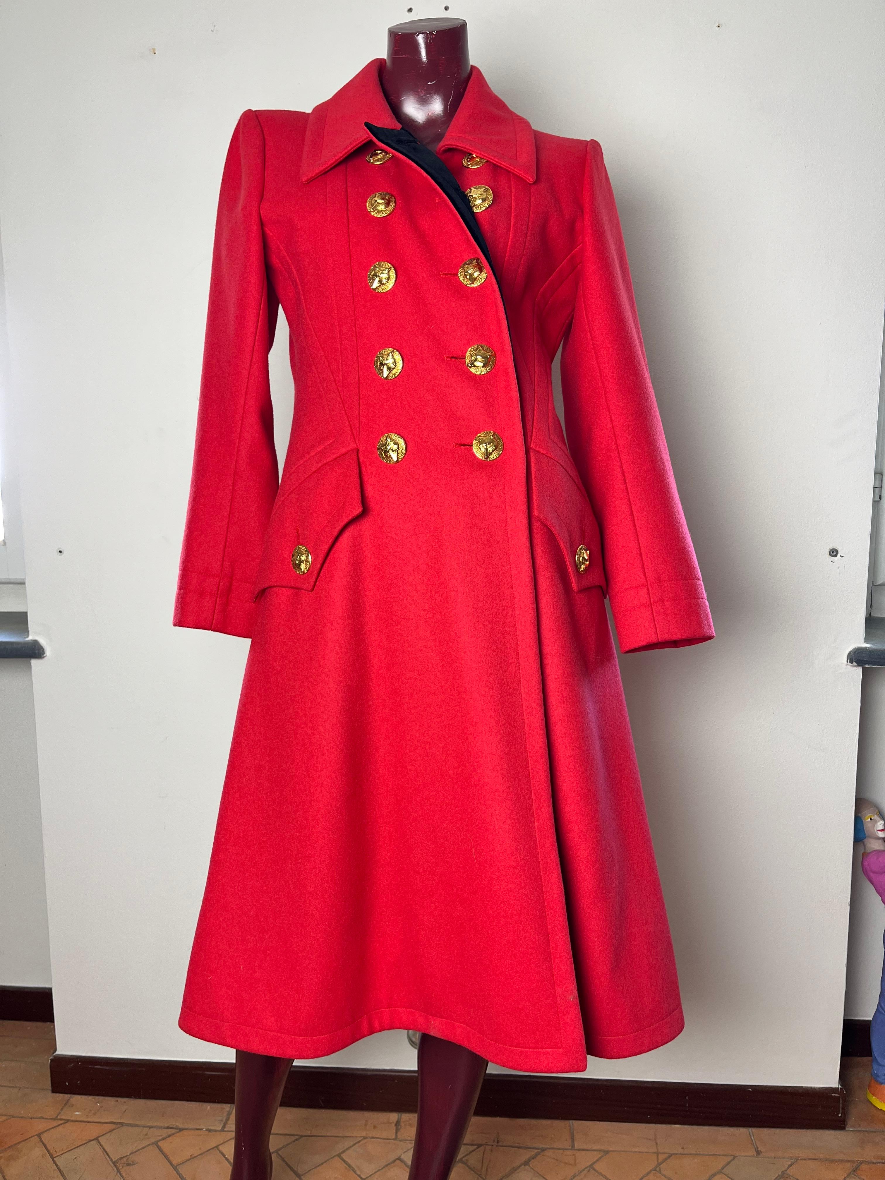cappotto YSL rosso  For Sale 7