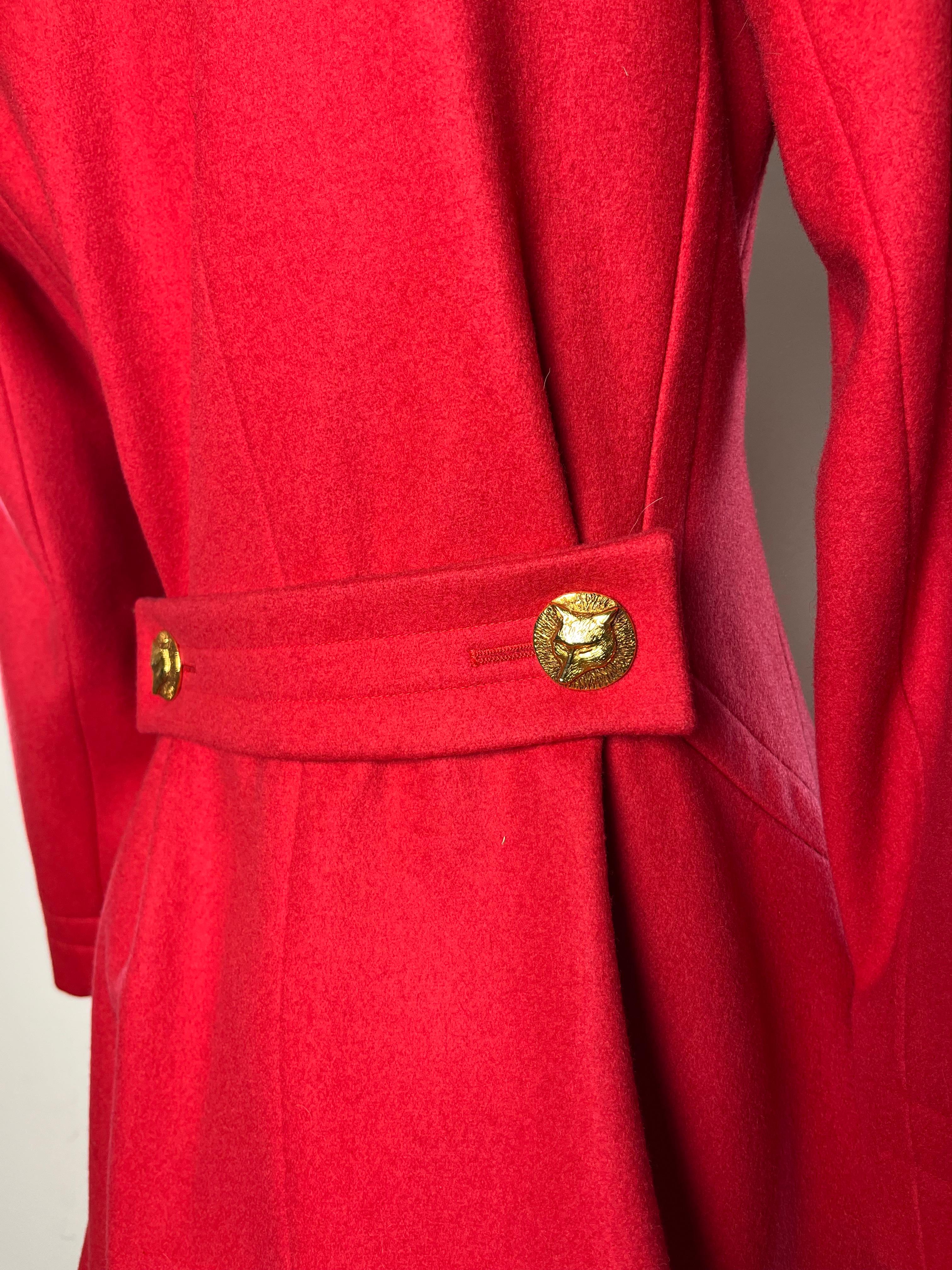 cappotto YSL rosso  For Sale 1