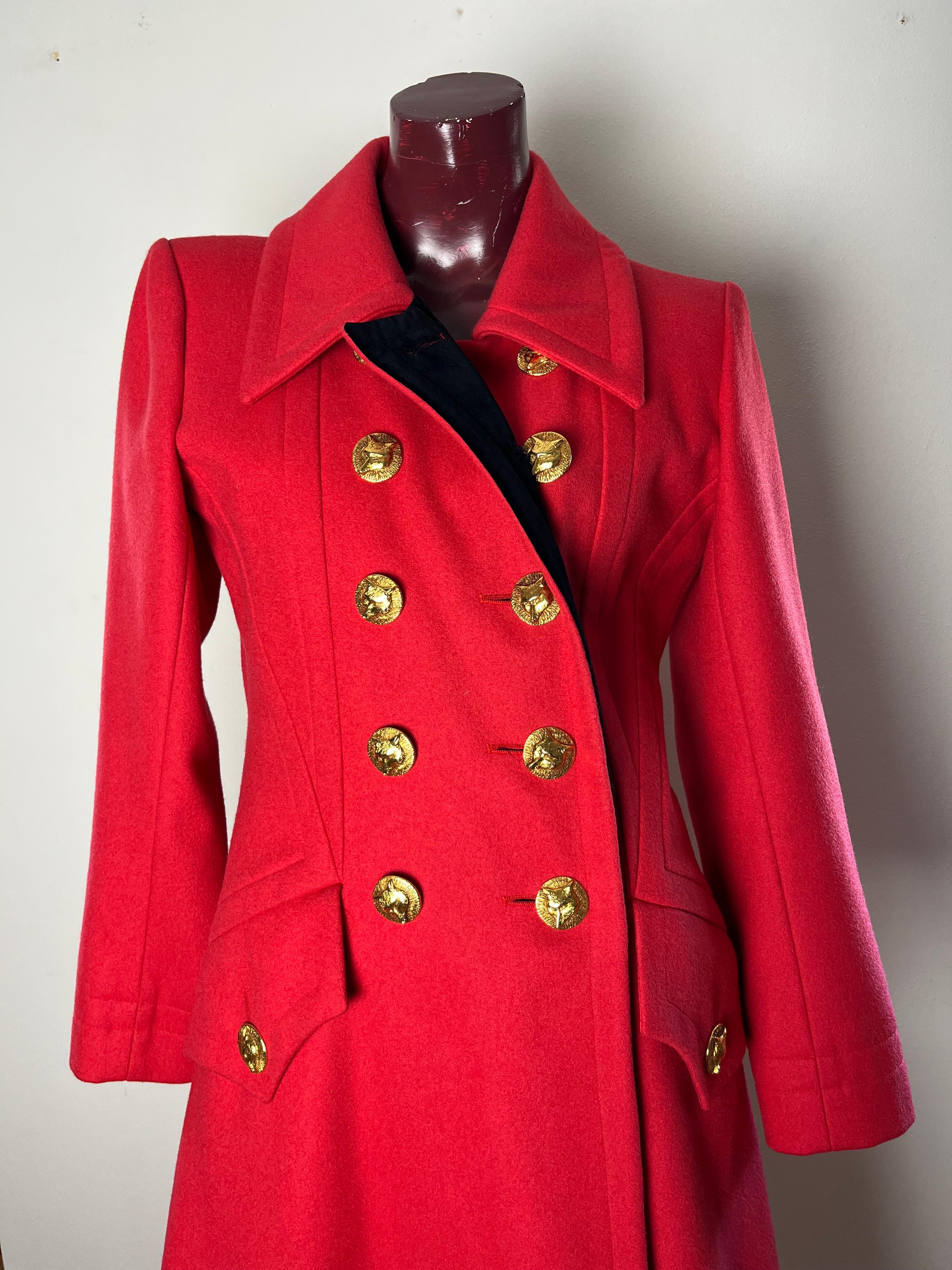 cappotto YSL rosso  For Sale 4