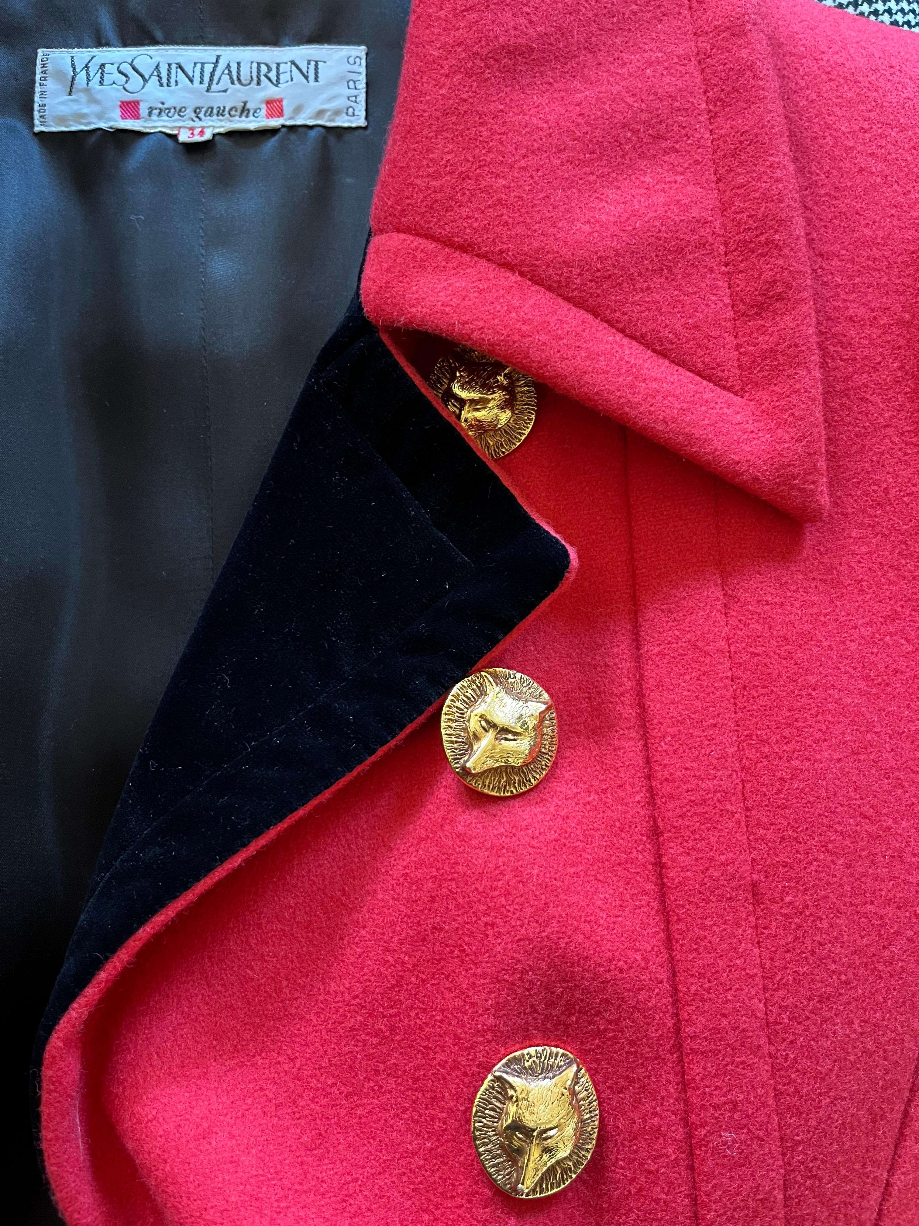 cappotto YSL rosso  For Sale 5